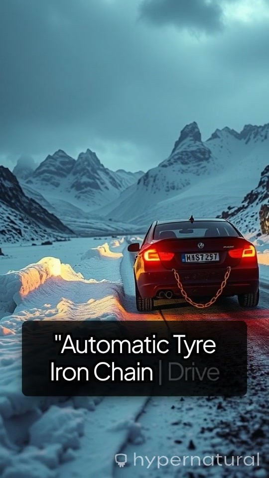 Revolutionary Automatic Tyre Chains for Safe Driving in Snow and Mud!
