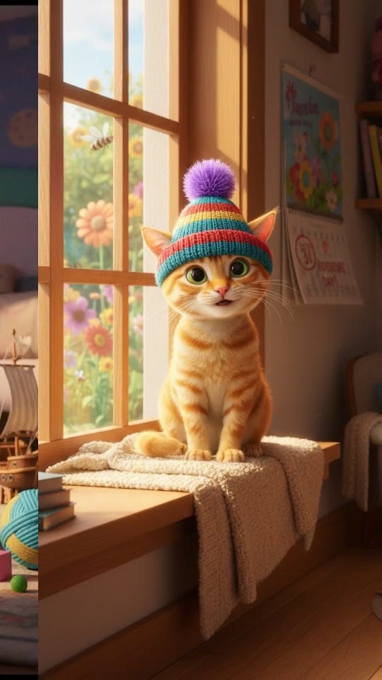 Tom the Blue Cat's Sunny Adventure