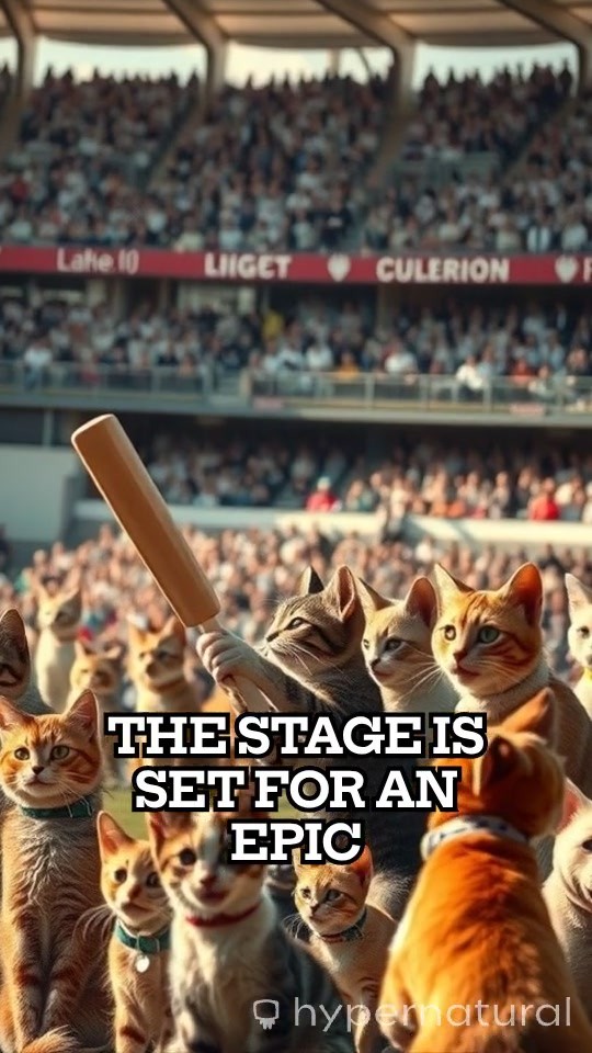 Epic Cricket Showdown: Cat vs Dog in a Whimsical Match!