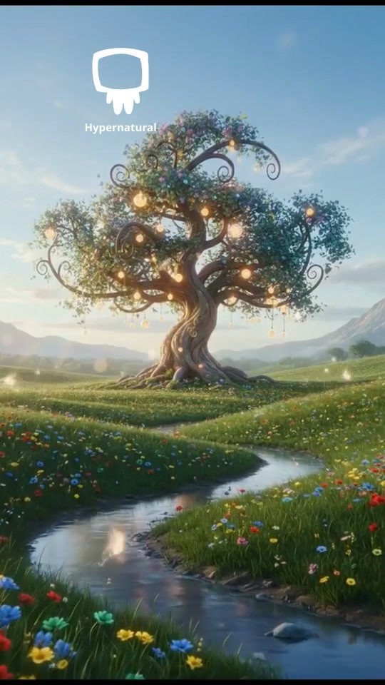 Hug Under the Flower Tree