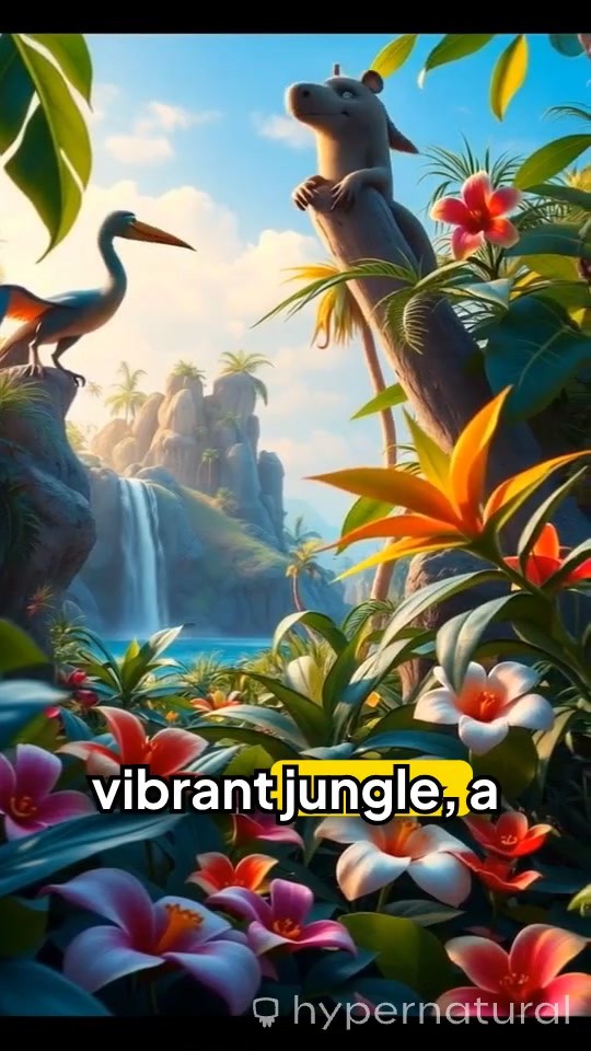 3D Cartoon Child and Elephant Adventure in the Jungle