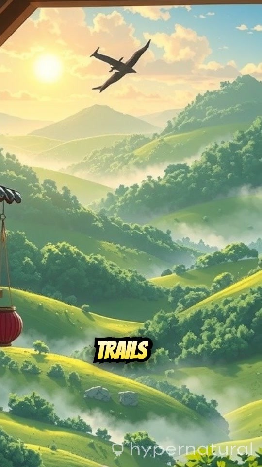 Golden Trails in the Valley of Mist