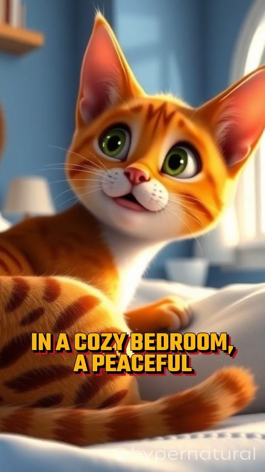 Cat Wakes Up and Turns Off Alarm