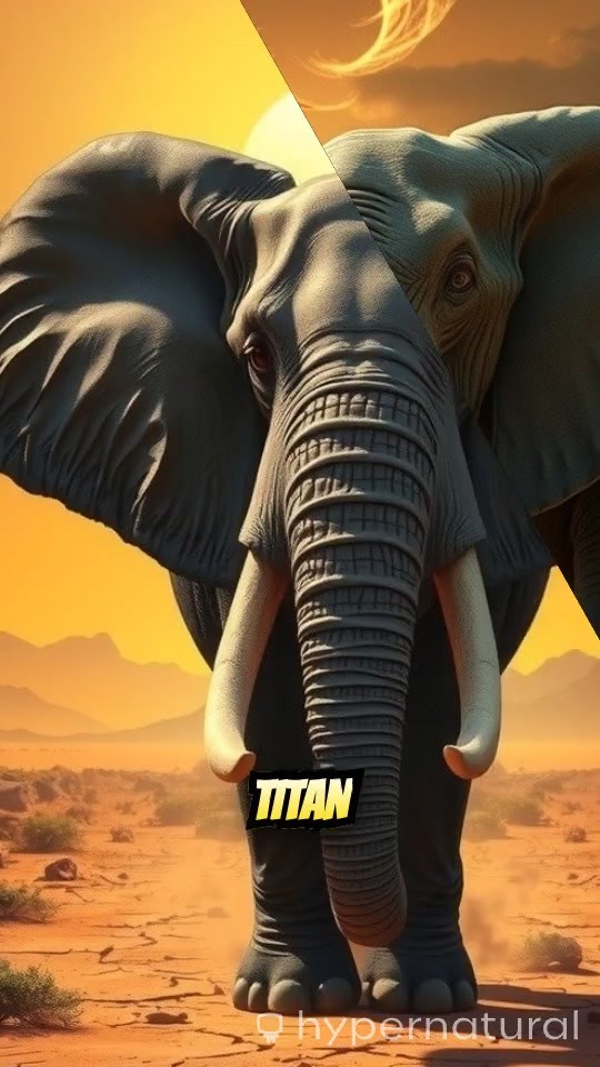 Titan of the Desert: The Elephant-Dinosaur Hybrid