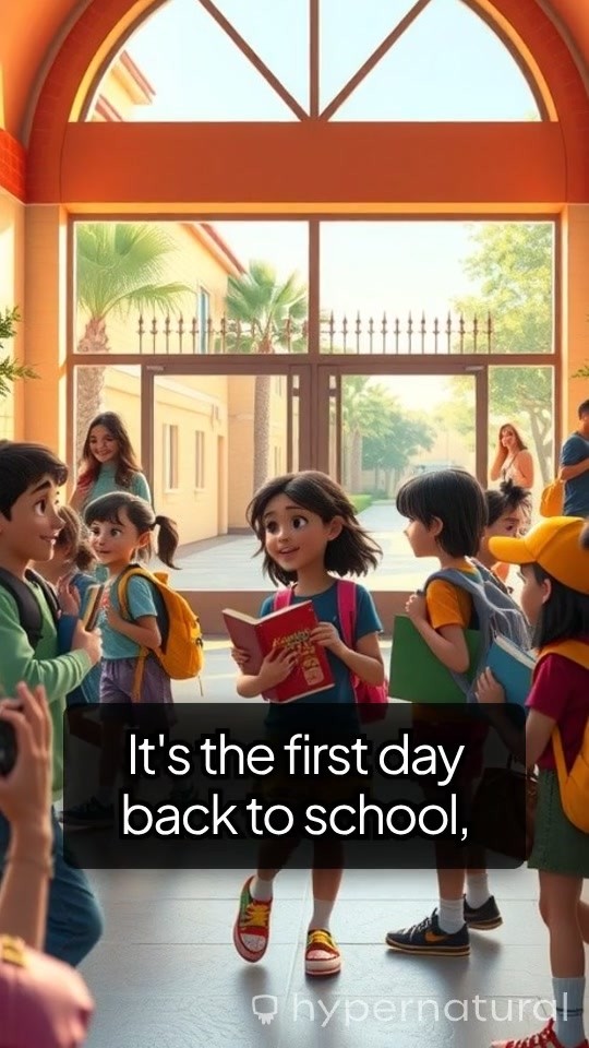 Happy Children Return to School with Their Instructors