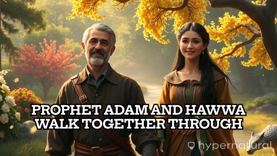 A Serene Walk in Paradise: The Journey of Adam and Hawwa