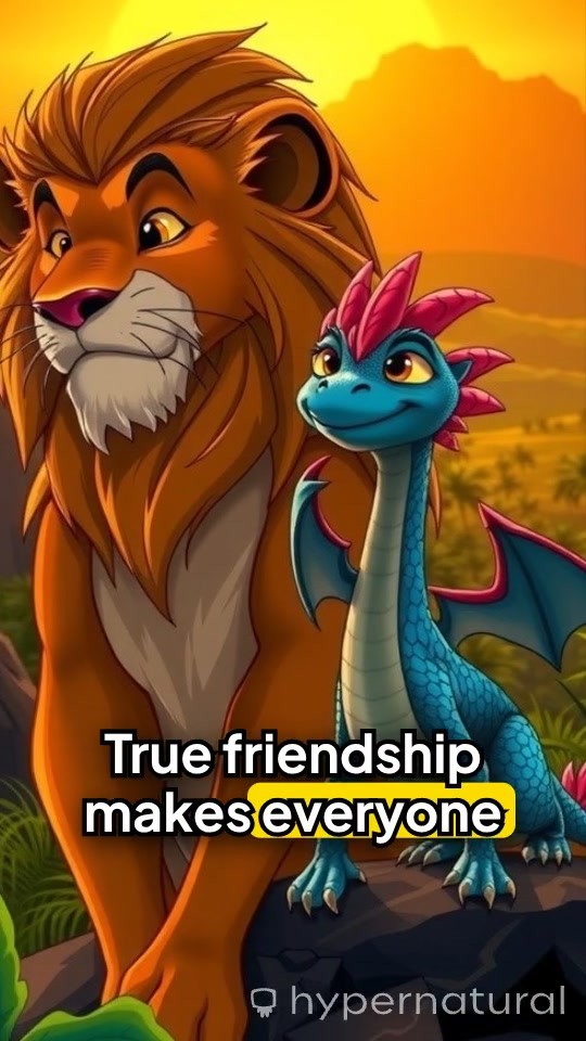 True Friendship: The Lion and the Dragon