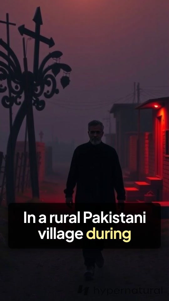 Dusk Delights: A Humorous Fall in a Pakistani Village