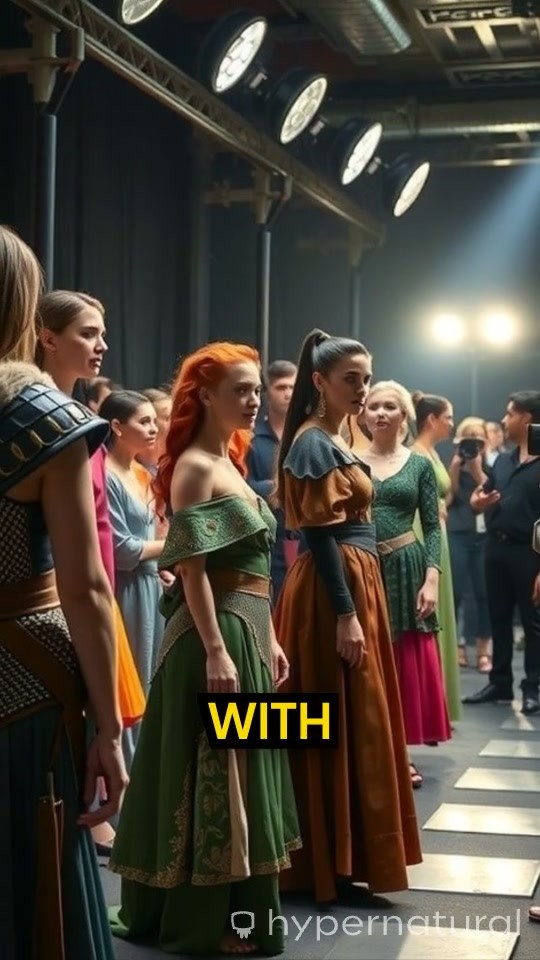 Beautiful Dress on Stage