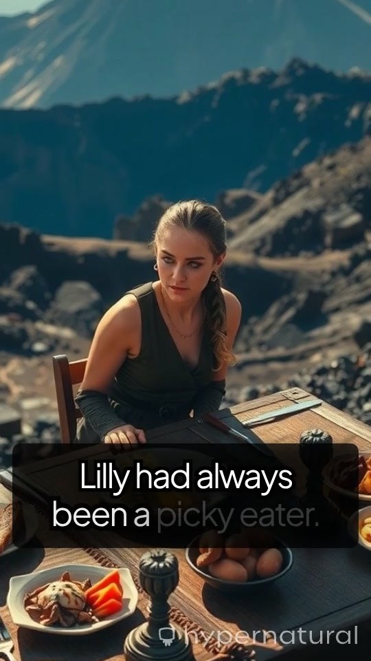 Girl Enjoys Rice a Lava