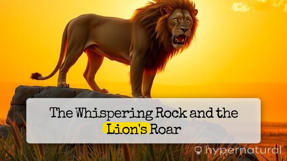 The Whispering Rock: A Lion's Call to Courage
