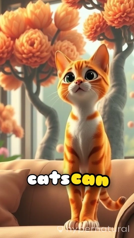 Giant Fluffy Orange Cat vs. Rabbit: A Hilarious Adventure!