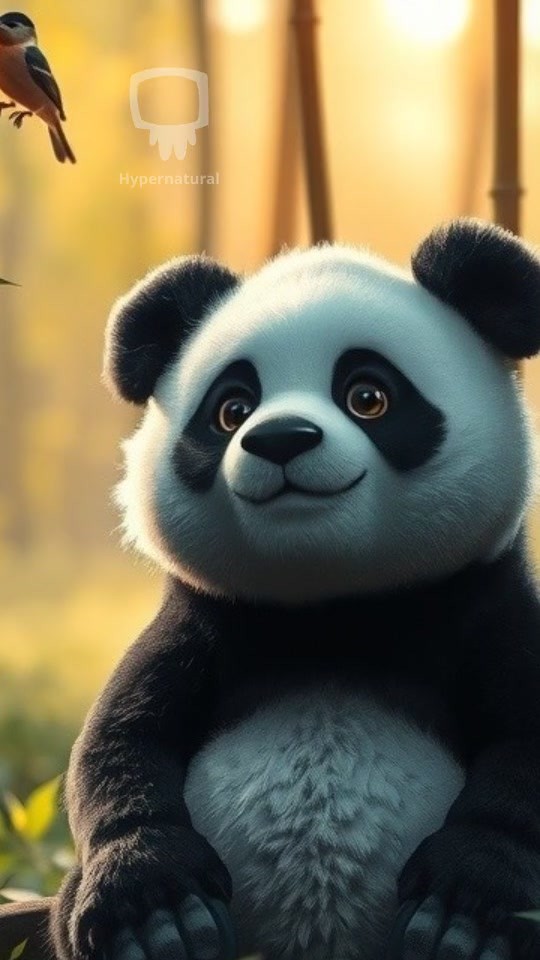 Panda's Lazy Adventure with a Playful Lion!