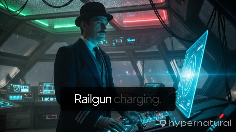 Galactic Retribution: A Millennia-Long Railgun Strike