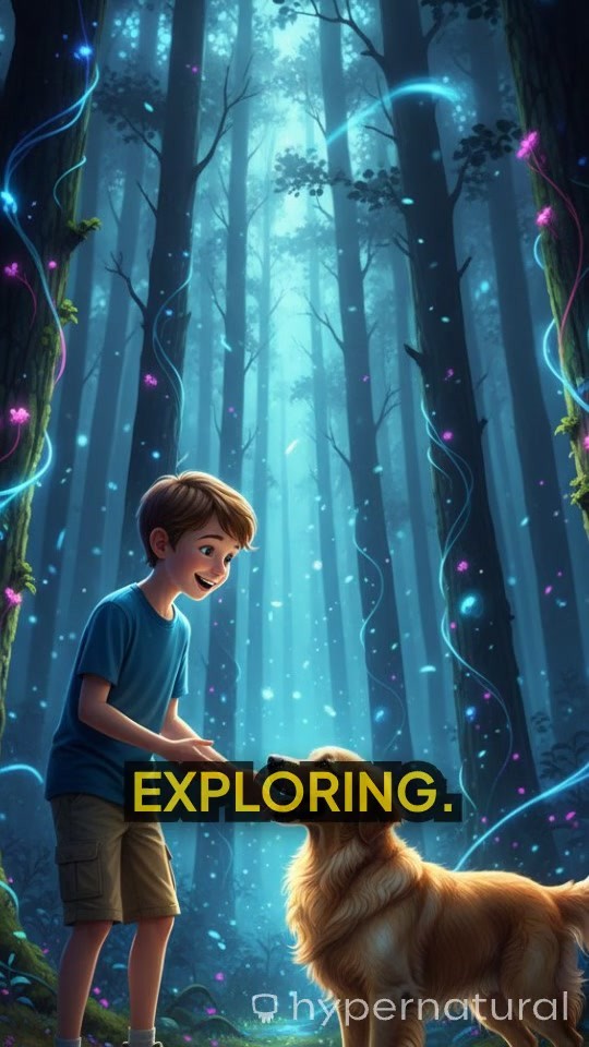 A Boy and His Dog in the Hidden Garden