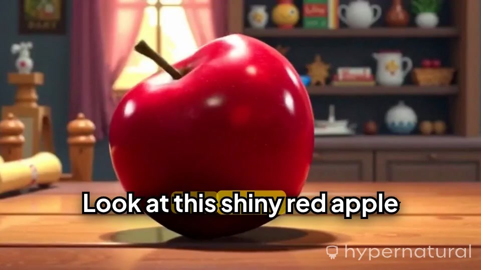 A for Apple: The Smiling Red Fruit