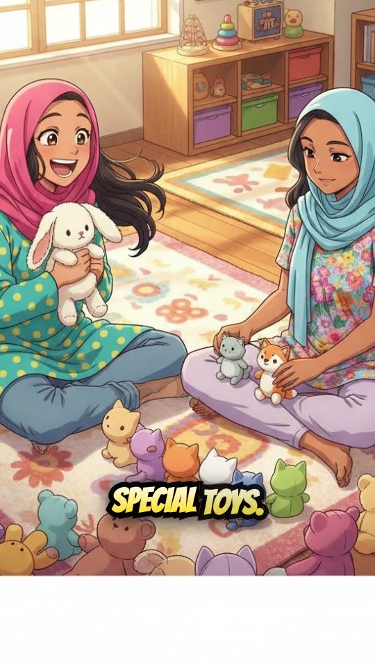 Playtime Journeys: Ayesha and Fatima's Plush Adventures