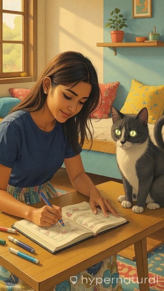 Riya's Magical Drawing Corner with Misty