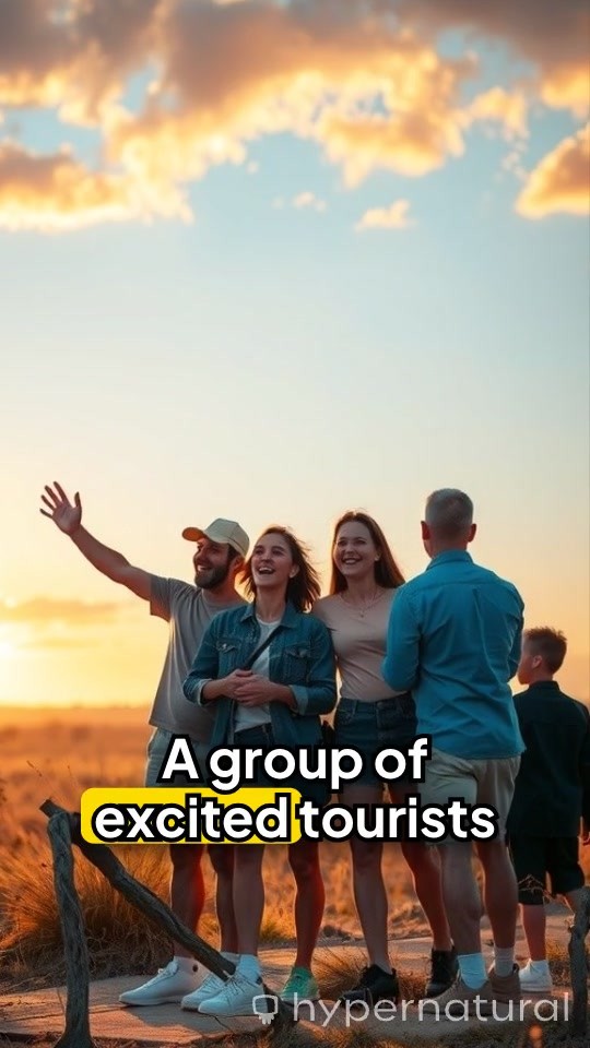 Golden Hour Encounter: Lions Approaching on Safari