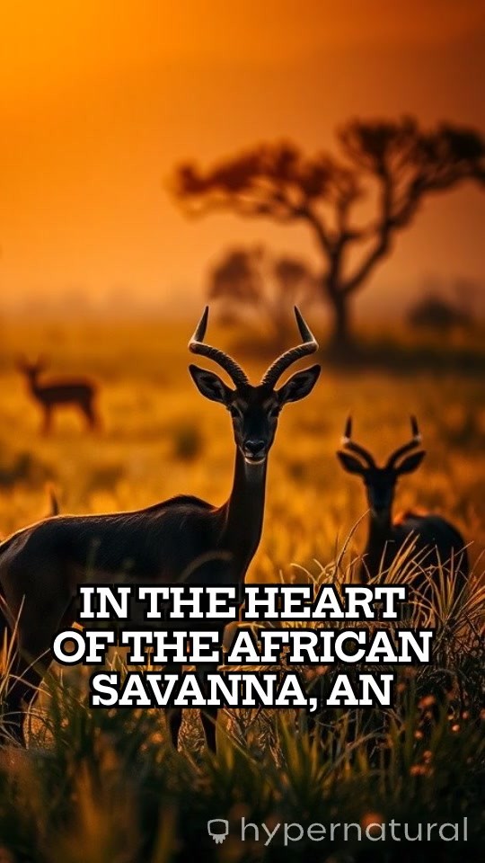 Lion Pursuing Antelope