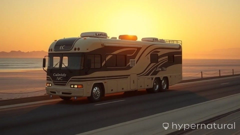 Futuristic Luxury Motor Home: Four Floors of Opulence with Integrated Infinity Pool