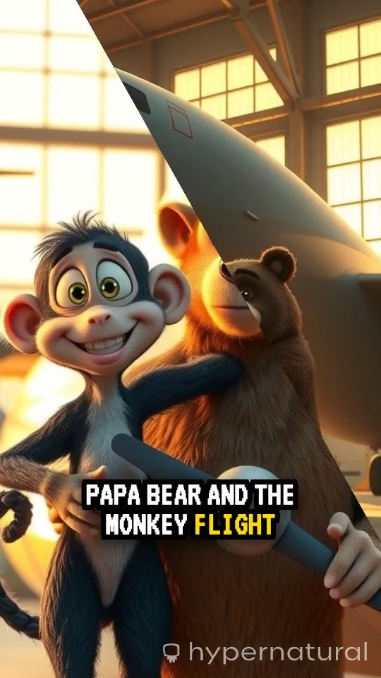 Papa Bear and Monkey's Sky Adventure