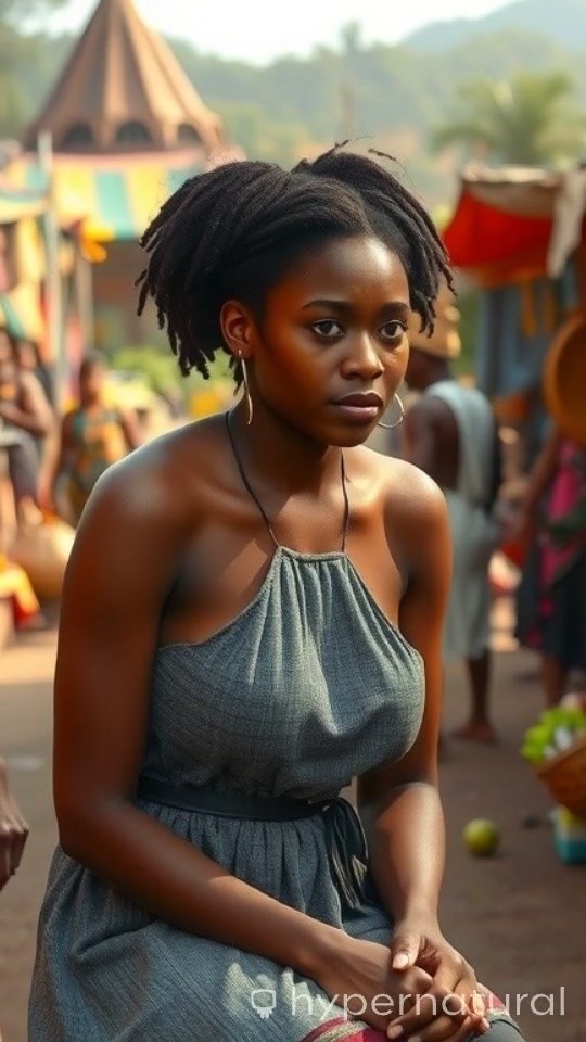 Heartbreak in the Market: A Young Woman's Tears