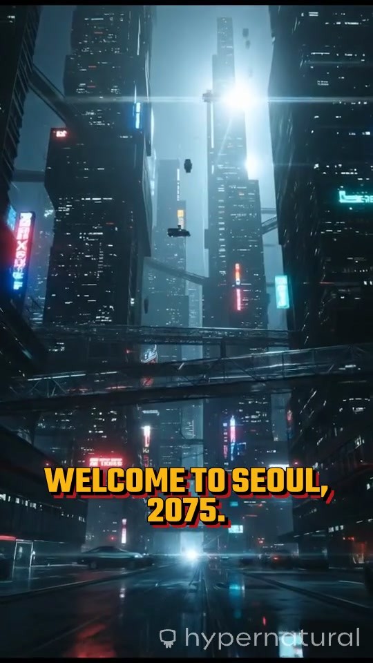 Cyberpunk Seoul 2075: A Futuristic Vision