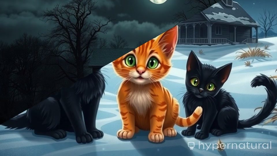 Feline Frights: A Cat's Terrifying Adventure