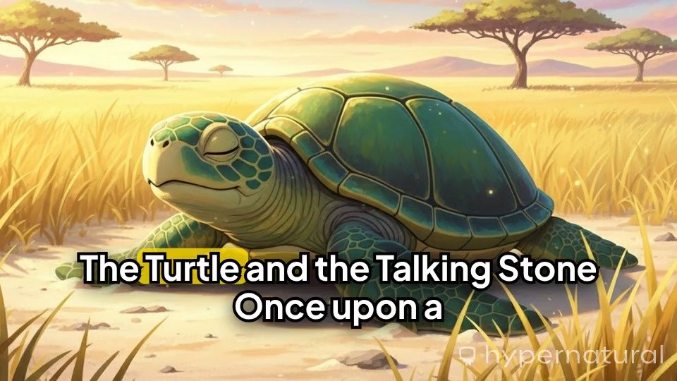 The Stubborn Turtle and the Talking Stone