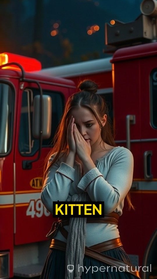 Heroic Rescue: Firefighter Battles Flames to Save Kitten in Wildfire