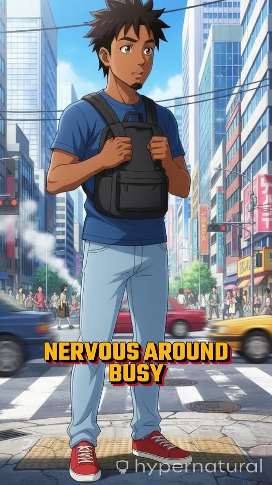 A Boy Helps an Old Woman Cross the Road with Care