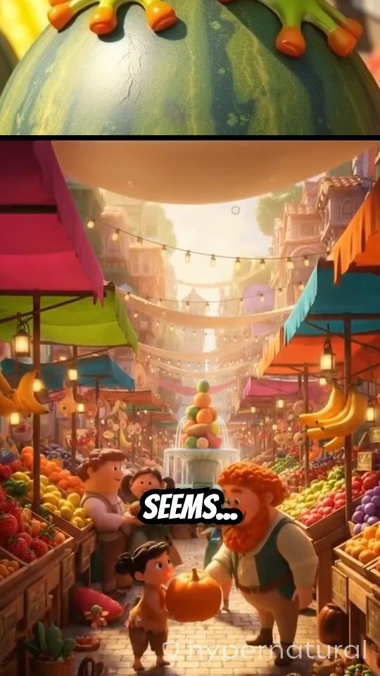 Frog Dancing in Market Crowd - 3D Video