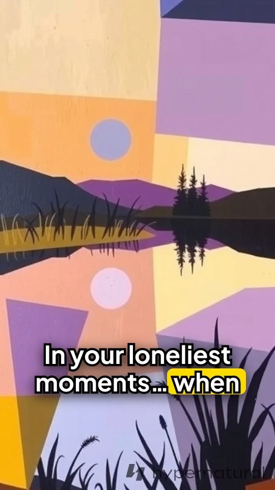 The Light of His Presence: A Journey from Loneliness to Hope