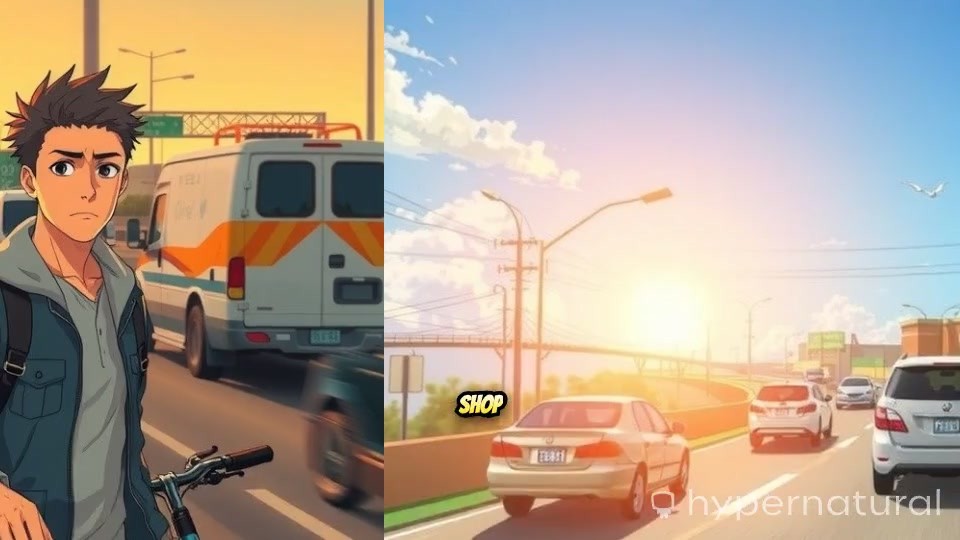 Boys Riding Bikes and Enjoying Tea