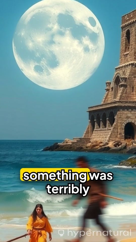 The Moon's Descent into the Sea