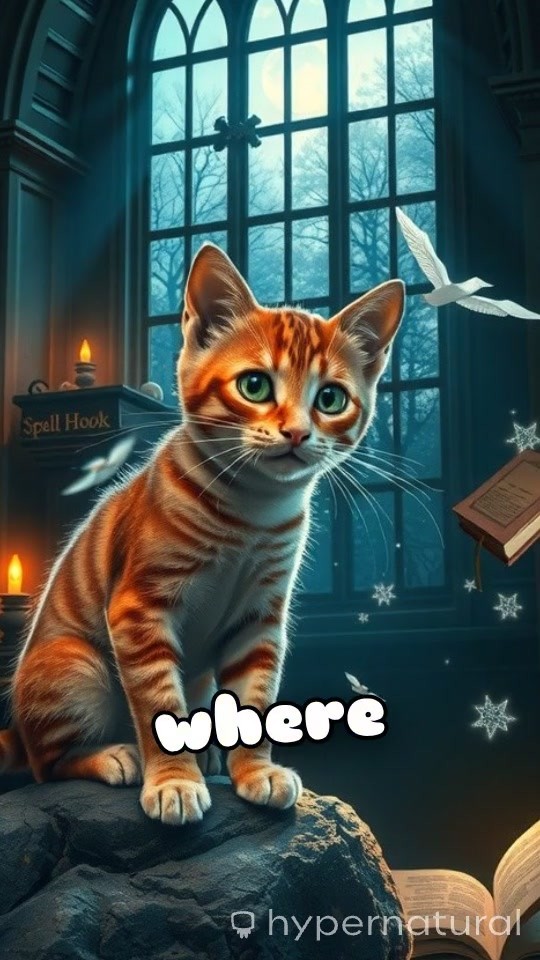 The Enchanted Wizard Cat: A Fantasy Journey