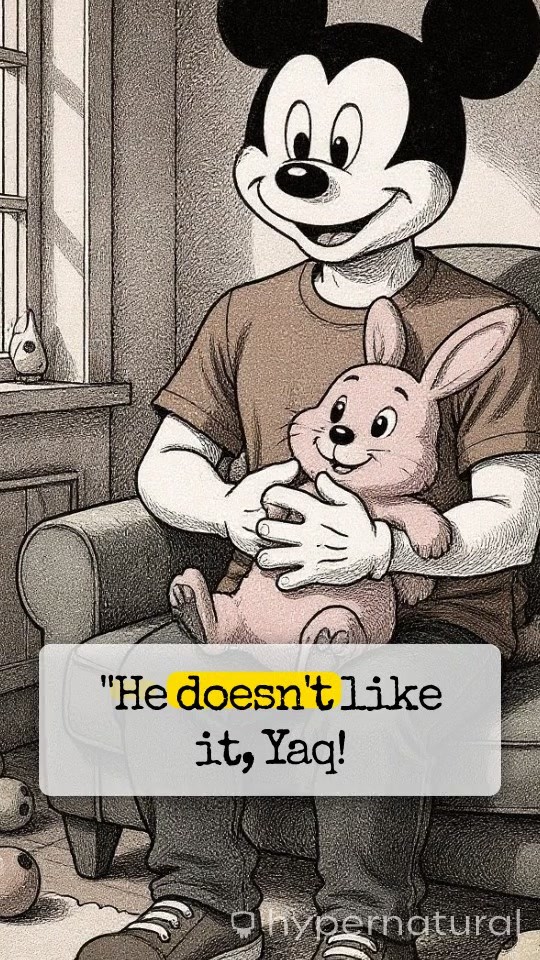 A Boy, His Sister, and Their Rabbit at Home