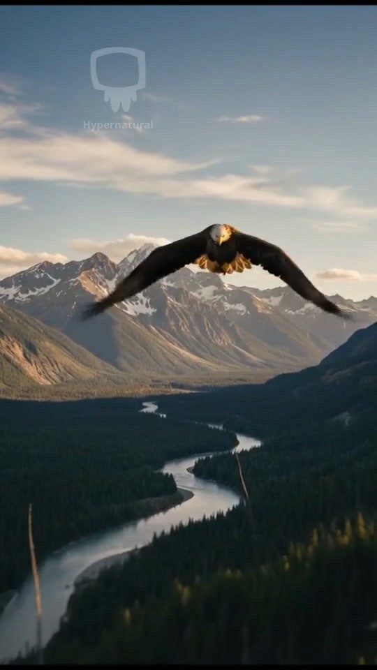 Eagle Catching Its Prey