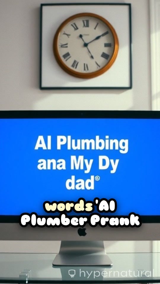 AI Plumbing Prank on My Dad 😂