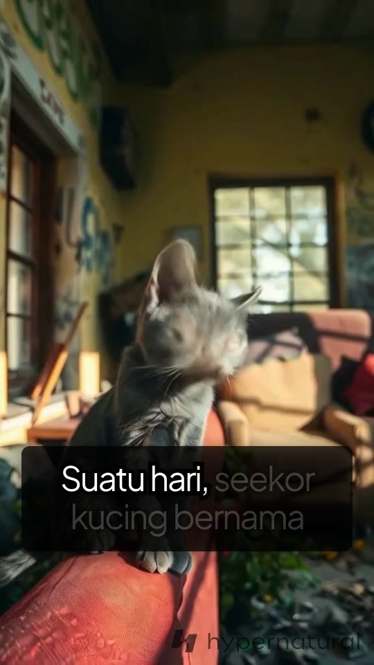 Whiskers Si Kucing Pembantu yang Lucu