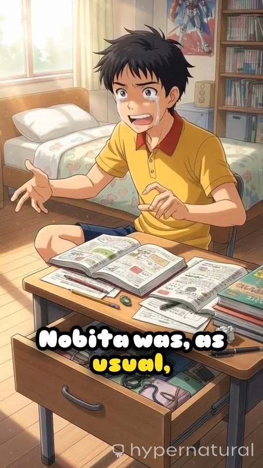 Doraemon Aids Nobita with Homework