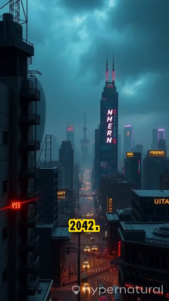 Turbocharged Smartphone in a Futuristic Cityscape