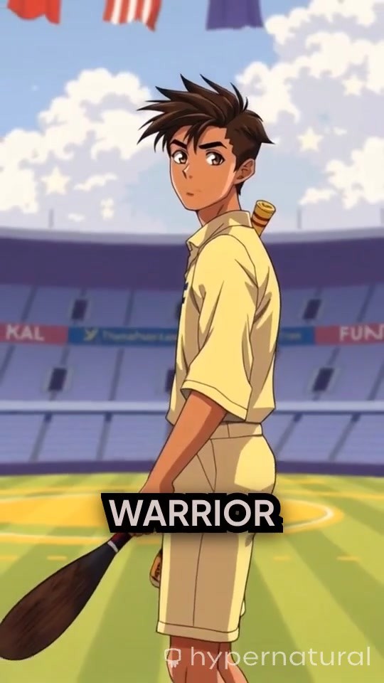 Cricket Warrior: A Neon Tribute to RCB and Virat Kohli