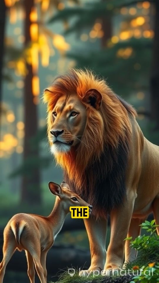 Courage and Kindness: The Friendship of the Lion and the Deer