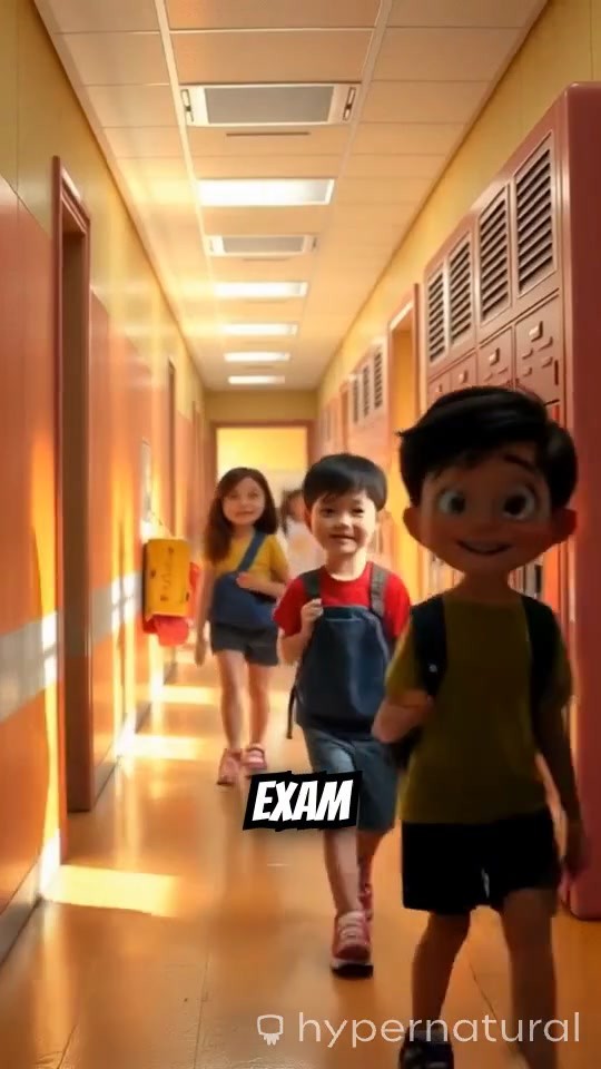 Friendship and Fudge: The Ice Cream Exam Adventure