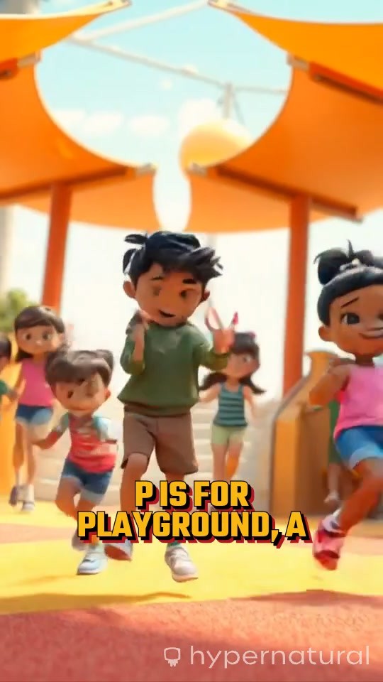 Playful P to Z: A Pixar-Style ABC Adventure!