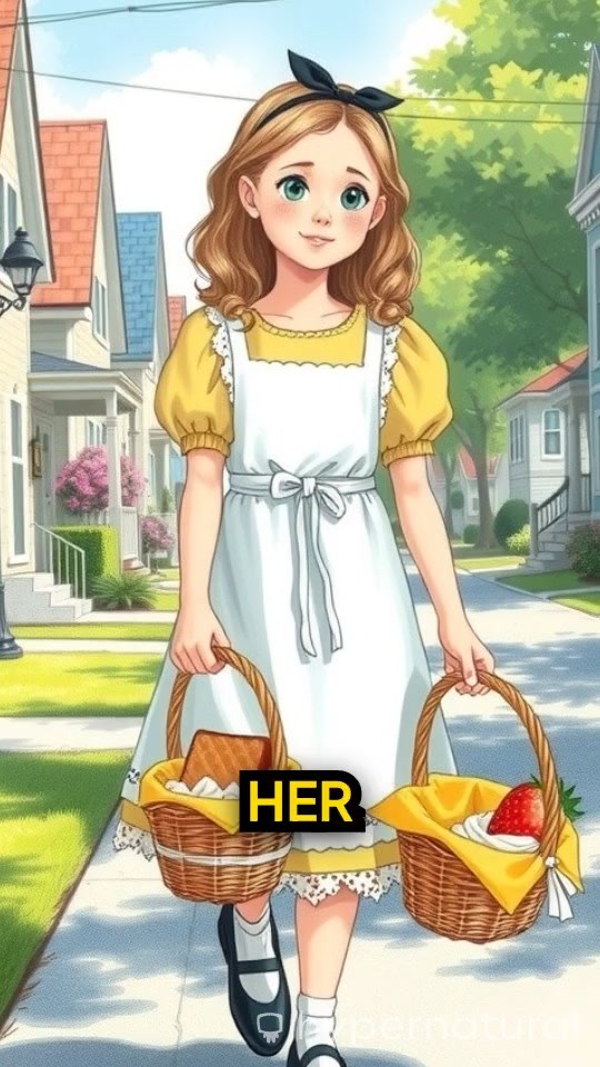 A Girl's Sweet Visit to Grandma on Her Pink Bicycle