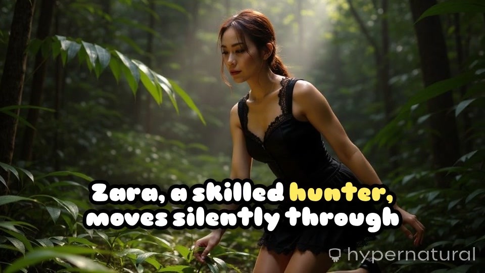 Girl Hunting in Amazon Forest in Wild Bikini Dress