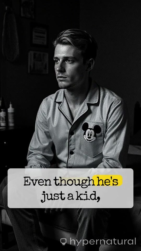 A Sad Boy with Poor Health